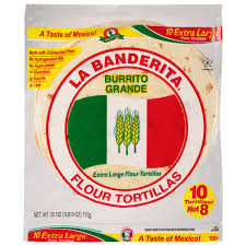 la banderita flour tortillas burrito