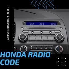 honda radio code