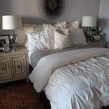 white pintuck comforter design ideas
