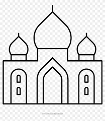 The advantage of transparent image is that it can be used efficiently. Taj Mahal Coloring Page El Taj Mahal Dibujo Free Transparent Png Clipart Images Download
