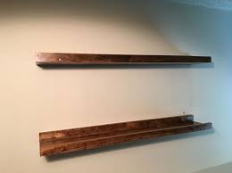 Floating Shelves With Front Lip