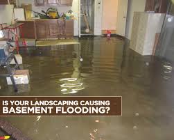 landscaping causing basement flooding
