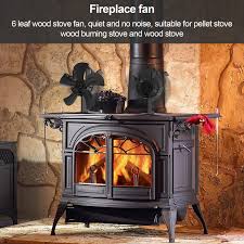 6 Leaf Wood Stove Fan Quiet And No