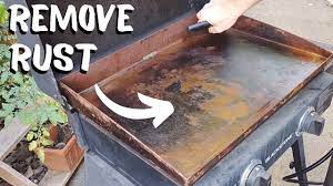 how to clean a rusty blackstone griddle