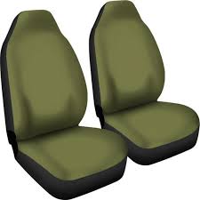 Buy Army Green Car Seat Covers Set Of 2
