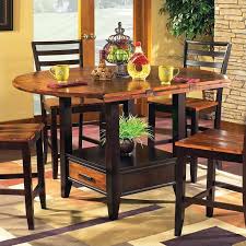 You can enjoy a good drink time with family or friends. Steve Silver Abaco Drop Leaf Counter Height Dining Table In Acacia Ab200ptx Kit