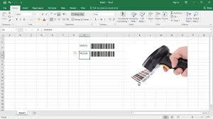 in excel using barcode font