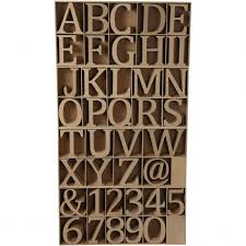 Wooden Letters Numbers And Symbols H