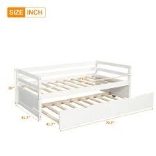 Box Spring Required Twin Trundle Daybed