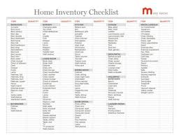 Home Inventory Checklist Suggested For Moving But Would Be