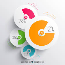 Colorful Pie Charts Vector Free Download
