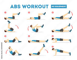 art print abs workout for men exercise