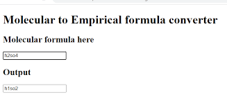 Empirical Formula Calculator