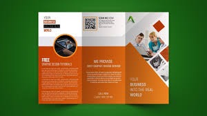Business Tri Fold Brochure Design Photoshop Tutorial