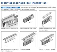 Glass Door Magnetic Lock Fail Secure