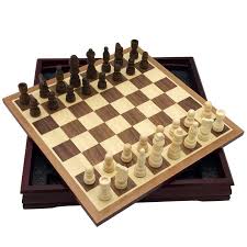 Rosewood Chess Set Solid Wood Desk Type