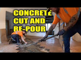Cut And Re Pour Concrete In A House