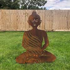 Large Buddha Garden Statue Rustic