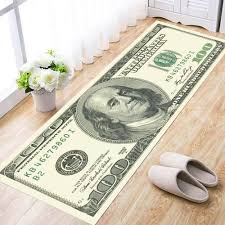hallway entrance doormat dollar money