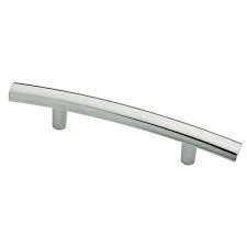 polished chrome cabinet drawer pull