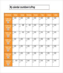 Wedding Countdown Calendar Printable Printable Calendar Template 10