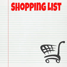 Image result for shopping list