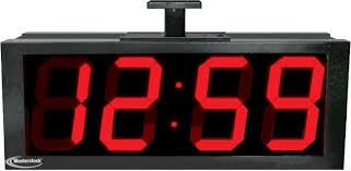 6 2 Line Led Sec Digital Clock Size