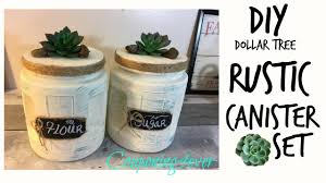 Alibaba.com offers 2,953 kitchen canister set products. Dollar Tree Diy Rustic Canister Set Youtube