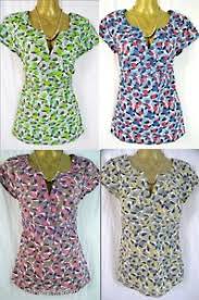 Details About Boden Cotton Notch Neck Summer Top New Sizes Uk 6 22 Us 2 18 Green Blue