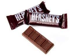 milk chocolate snack size candy bars