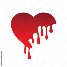 Melting Heart Drop Icon - Isolated On White Background. Vector  Illustration, Graphic Design. Red Heart Melt With Drops For Web, Logo,  Sign, Symbol And Elements Design Векторный объект Stock | Adobe Stock