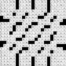 la times crossword 19 jan 20 sunday