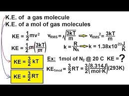 Kinetic Energy Of A Gas Molecule