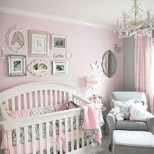Soft And Elegant Gray And Pink Nursery Project Nursery Baby Girl  gambar png