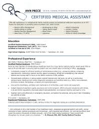 Resume Templates For Medical Assistant  Entry Level Medical    