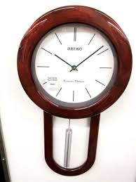 Seiko Wall Clock With A Round Dial