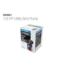 Everbilt 1 3 Hp Utility Sink Pump