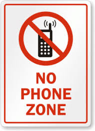 No Phone Zone Sign S 7318 No Cell Phone Sign Social Media