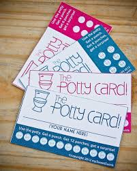 Diy Printable Potty Training Reward Punch Cards