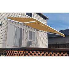 12 Ft Manual Patio Retractable Awning