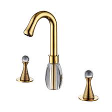 double handle three hole basin faucet