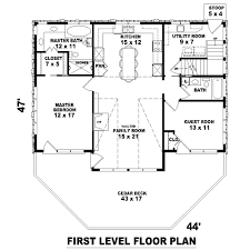 Beach House Plan With Fireplace And 2