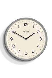 Jones Clocks Grey Convex Moonlight