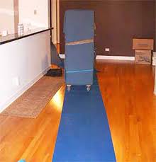 move furnishings over hardwood floors