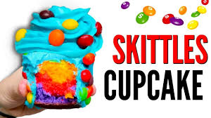 the skittles cupcake diy how to candy