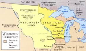Image result for 1836 - The U.S. territory of Wisconsin was created by the U.S. Congress.