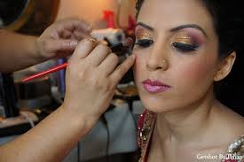 indian wedding bride makeup gold
