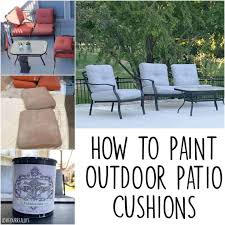 Painting Outdoor Patio Cushions