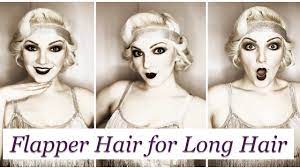 1920s flapper hair for long hair