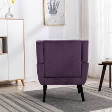 mojay purple velvet living room accent